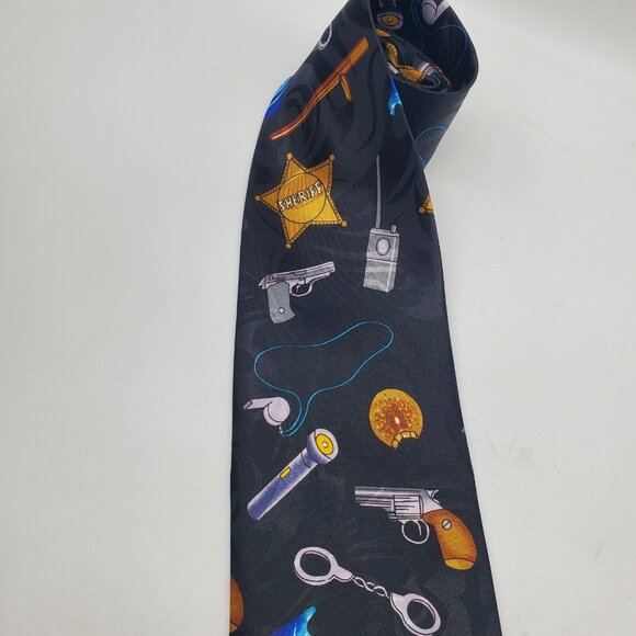 Steven Harris Police Law Enforcement‎ Tie Necktie Motif NYPD LAPD PD Officer - Picture 3 of 6
